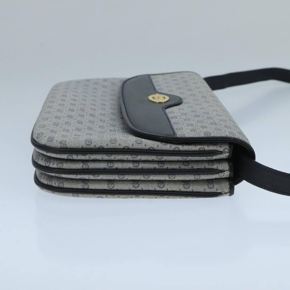 GUCCI Micro GG Supreme Shoulder Bag Pvc Navy Gold - Picture 4 of 13